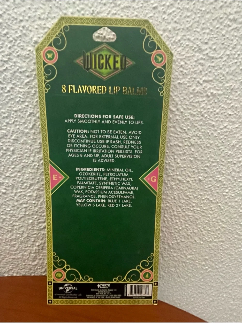Disney  Wicked 8- Pack Flavored Lip Balm Set